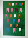 Zi Facella, Bandeiras, gravura PI, 70x50cm, 2025, sem moldura
