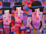 Asfaduroff Nibbes, Personajes, óleo sobre tela, 30x40cm, 2024, sem moldura