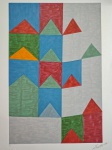Zi Facella, Bandeiras, gravura, PA, 70x50cm, sem moldura