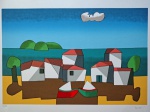 Inos Corradin, Paisagem, gravura, tiragem 47/100, 50x70cm, Assinatura Serigrafada, sem moldura