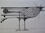 Aldemir Martins, Pássaro, gravura, PE, Edição Póstuma, 35x50cm, sem moldura