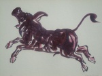 Fang - Horóscopo Chinês Boi - Gravura - tiragem PA - sem moldura - 35x50cm, necessita de limpeza