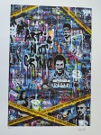 Polesi, Art is not Crime, gravura 76/100, 65x42cm, sem moldura