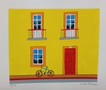 Carlos Furtado, Fachada Amarela, gravura 83/100, 30x35cm, sem moldura