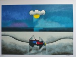 Inos Corradin, Marinha, gravura 90/100, 50x70cm, ASSINATURA SERIGRAFADA, sem moldura