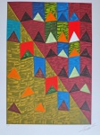 Zi Facella, Bandeiras, gravura 91/100, 2025, 70x50cm, sem moldura
