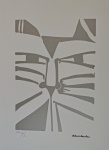 Aldemir Martins, Gato Cinza, gravura 5/100, 50x36cm, sem moldura, EDIÇÃO PÓSTUMA