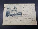 Brasil, postal circulado em 1899 para Bélgica, com porte de 30 réis da Madrugada Republicana, SOUVE