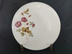 PORCELANA - REAL S. PAULO: Antigo pra de porcelana no formato redondo com desenhos de flores, gravado na parte de baixo, medida: diâmetro:25 cm