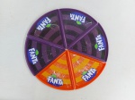COLECIONISMO - FANTA: Lote composto por 6 porta pizza em acrílico a Fanta laranja e Fanta uva, medida: diâmetro:38 cm