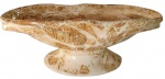 Antiga e gde molheira em porcelana com linda policromia bege/marrom. Medidas: 28x9x10.