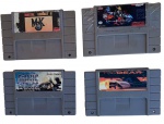 Lote com 4 fitas de Super Nintendo .