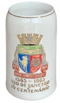 Caneca de Chopp do 4º centenário do Rio de Janeiro 1565 - 1965 - Caneca em porcelana. Medida: 14x15x9cm