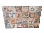 Painel de Azulejos em Cerâmica com Diversas Imagens/Propagandas. Medidas: 34X52.