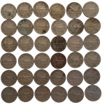 Lote com 36 Moedas Brasil 200 Réis 1937
