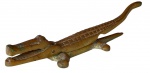Antigo Quebra Nozes Tipo Jacaré Articulado Em Bronze 21 Cm