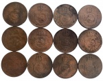 20 RÉIS DO IMPÉRIO DO BRASIL (12 MOEDAS / ANO 1869)