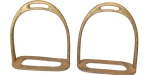 Par de estribos de coleção em alpaca/metal prateado. Medidas: 13cm de altura x 5cm de largura x 13cm de diâmetro.