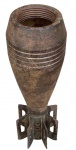 MILITARIA - Raro Morteiro desativado / Segunda guerra mundial - 5cm x 18cm. Artefato em ferro. Inerte ( sem poder algum de fogo) Item e coleção.