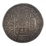 Brasil, 960 Réis 1818 R, Prata: (.917) - 26,89gr - 40mm.