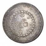 Brasil, 960 Réis 1824 R, Prata: (.917) - 26,89gr - 40mm.