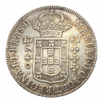Brasil, 640 Réis 1787 R, Coroa baixa - Prata: (.917)  17,9gr - 36mm.