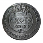 Brasil, XL Réis 1818 R, Cobre.