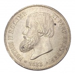Brasil, 2.000 Réis 1888, Prata: (0.917) - 25,5gr - 37mm. 