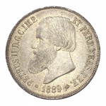 Brasil, 2.000 Réis 1889, Prata: (0.917) - 25,5gr - 37mm. 