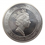 Santa Helena, 1,25 Onça 2022, Prata: (.999) - 39,1gr - 38mm. 