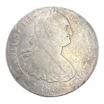 Bolívia, 8 Reales 1805 `POTOSI, CAROLUS IIII`, Prata: (.896) - 26,3gr - 38mm. 