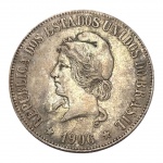 Brasil, 2.000 Réis 1906, Prata: (0.900) - 20gr - 33mm. 
