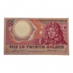 Cédula da Holanda, 25 Gulden 1955. 