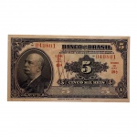 Cédula do Brasil, 5 Mil Réis 1923 `Autografada` - 1ª Estampa - 49ª Série. 