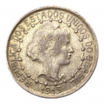 Brasil, 1000 Réis 1913 "Estrelas Ligadas", Prata: (.900) - 10gr - 26,2mm.