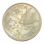Portugal, 100 Escudos 1989, `I Série Descobrimentos - À Descoberta da África - Arquipélago de Açores`, Cupro-Níquel. 