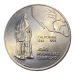 Portugal, 200 Escudos 1992, `III Série dos Descobrimentos - À Descoberta da América - Califórnia, João Rodrigues Cabrilho`, Cupro-Níquel.  