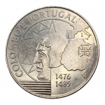 Portugal, 200 Escudos 1991, `III Série dos Descobrimentos - Colombo e Portugal`, Cupro-Níquel.     