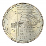 Portugal, 200 Escudos 1994, `V Série dos Descobrimentos - Dividindo Terras e Mares - Partilha do Mundo`, Cupro-Níquel.     