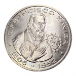 Portugal, 200 Escudos 1997, `VIII Série dos Descobrimentos - A Missionação Cristã e os Descobrimentos: S. Francisco Xavier`, Cupro-Níquel.     