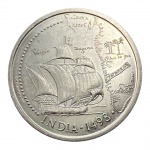 Portugal, 200 Escudos 1998, `IX Série dos Descobrimentos - Vasco da Gama e o Caminho Marítimo para a Índia: Chegada à Índia`, Cupro-Níquel.     