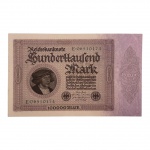Cédula da Alemanha, 100000 Mark 1923 FE. 