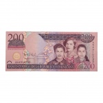 Cédula da República Dominicana, 200 Pesos Oro 2007 FE. 