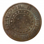 Brasil, 40 Réis 1895, Bronze. 