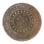 Brasil, 40 Réis 1910, Bronze. 