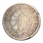 Itália, 2 Liras 1813, Prata: (.900) - 10gr - 27mm. 