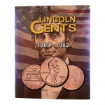Álbum para Moedas One Cent - Lincoln Cents 1909 a 1982. 