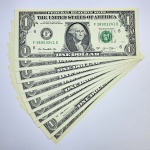 Cédula dos Estados Unidos - 1 Dolar - 2003 - 10 Cédulas - FE