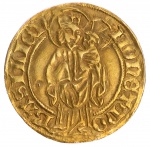 Moeda do Sacro Imperio Romano - 1 GoldGulden - ND(1429-33) - Sigismund I (1387-1437) - Ouro - 3,4 g
