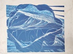 Maria Bonomi, Kardec, gravura, 70x89cm, sem moldura. Observação: No estado, necessita de limpeza